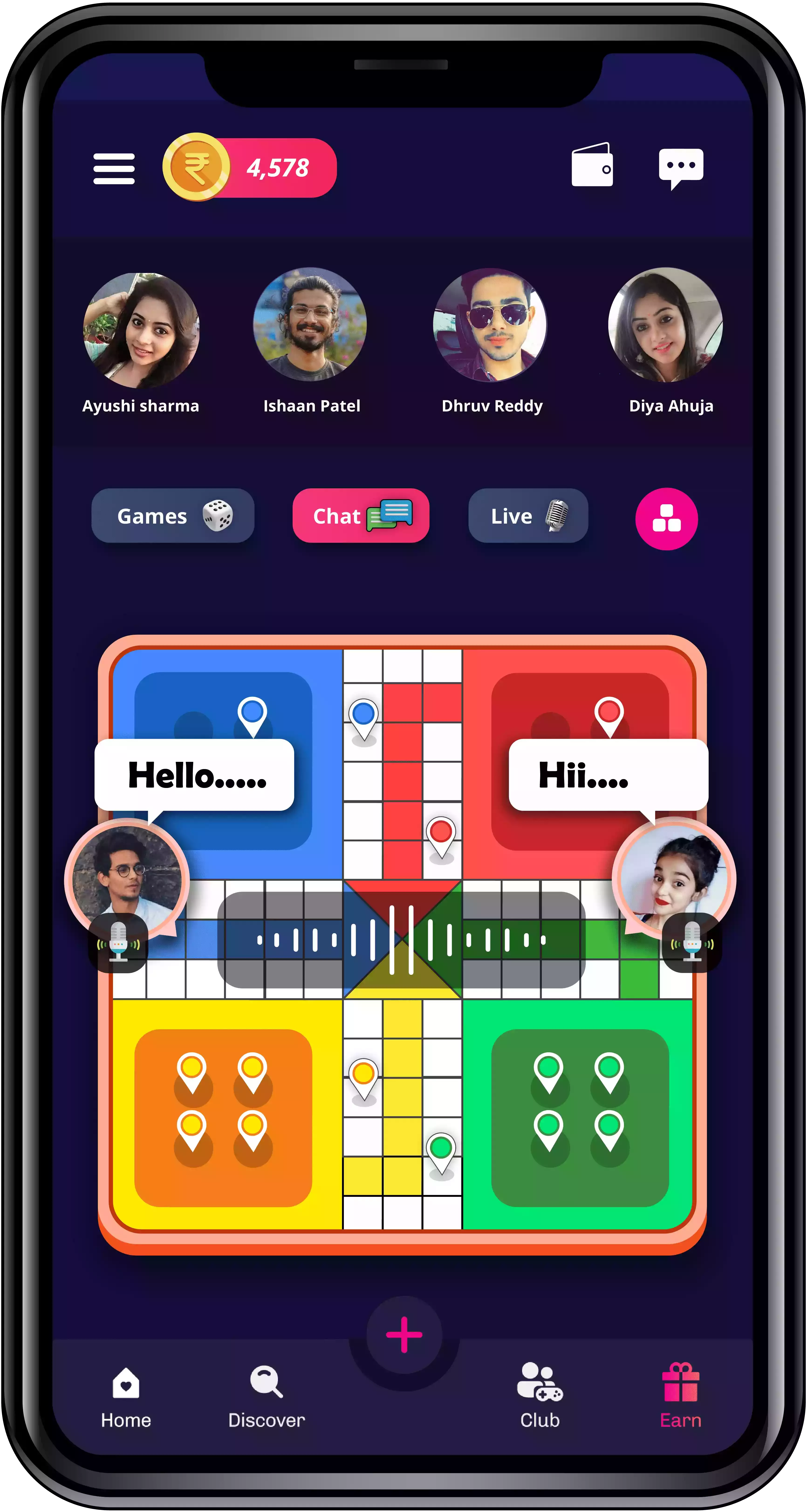 Ludo game online only on Dhamaal app!Dhamaal Games is the gaming